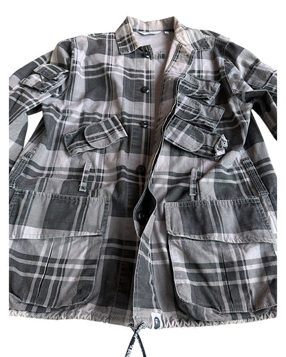 Bape FW09 Multi-Pocket Utility Cargo Plaid Hiker Jacket