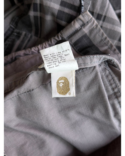 Bape FW09 Multi-Pocket Utility Cargo Plaid Hiker Jacket