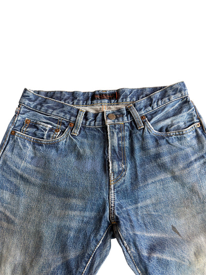 Undercover SS06 "T" Chuuut! Dirt Wash Stitches Raw Selvedge Denim Jeans