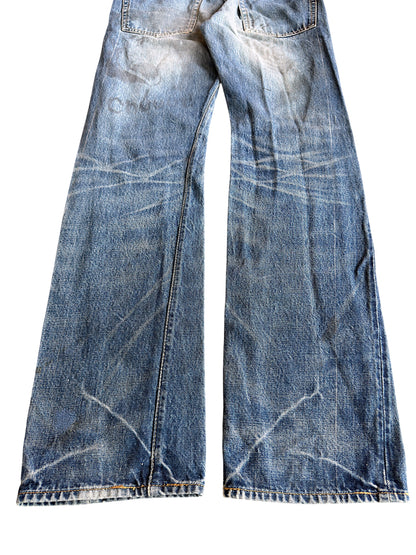 Undercover SS06 "T" Chuuut! Dirt Wash Stitches Raw Selvedge Denim Jeans