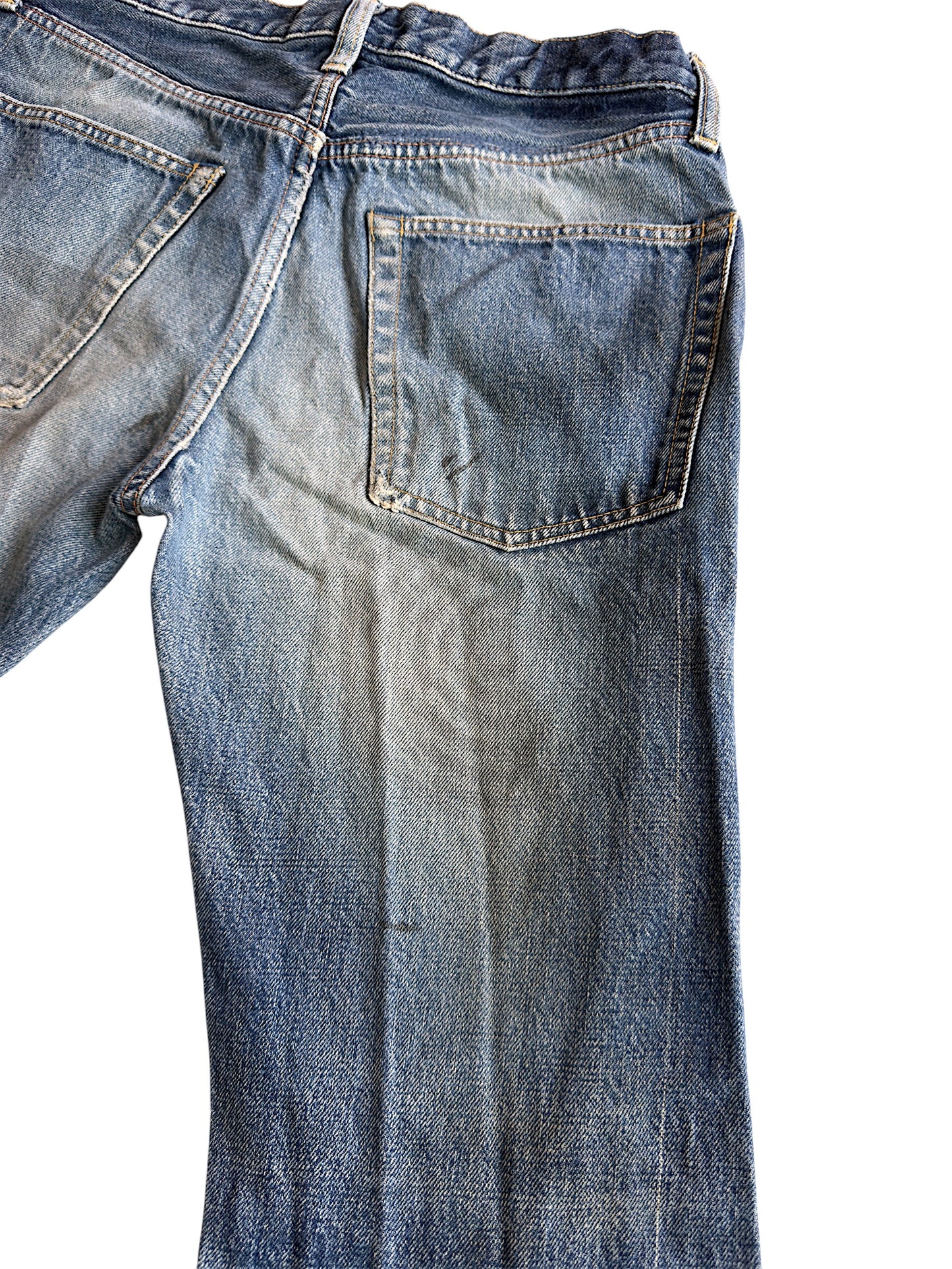Undercover SS06 "T" Chuuut! Dirt Wash Stitches Raw Selvedge Denim Jeans