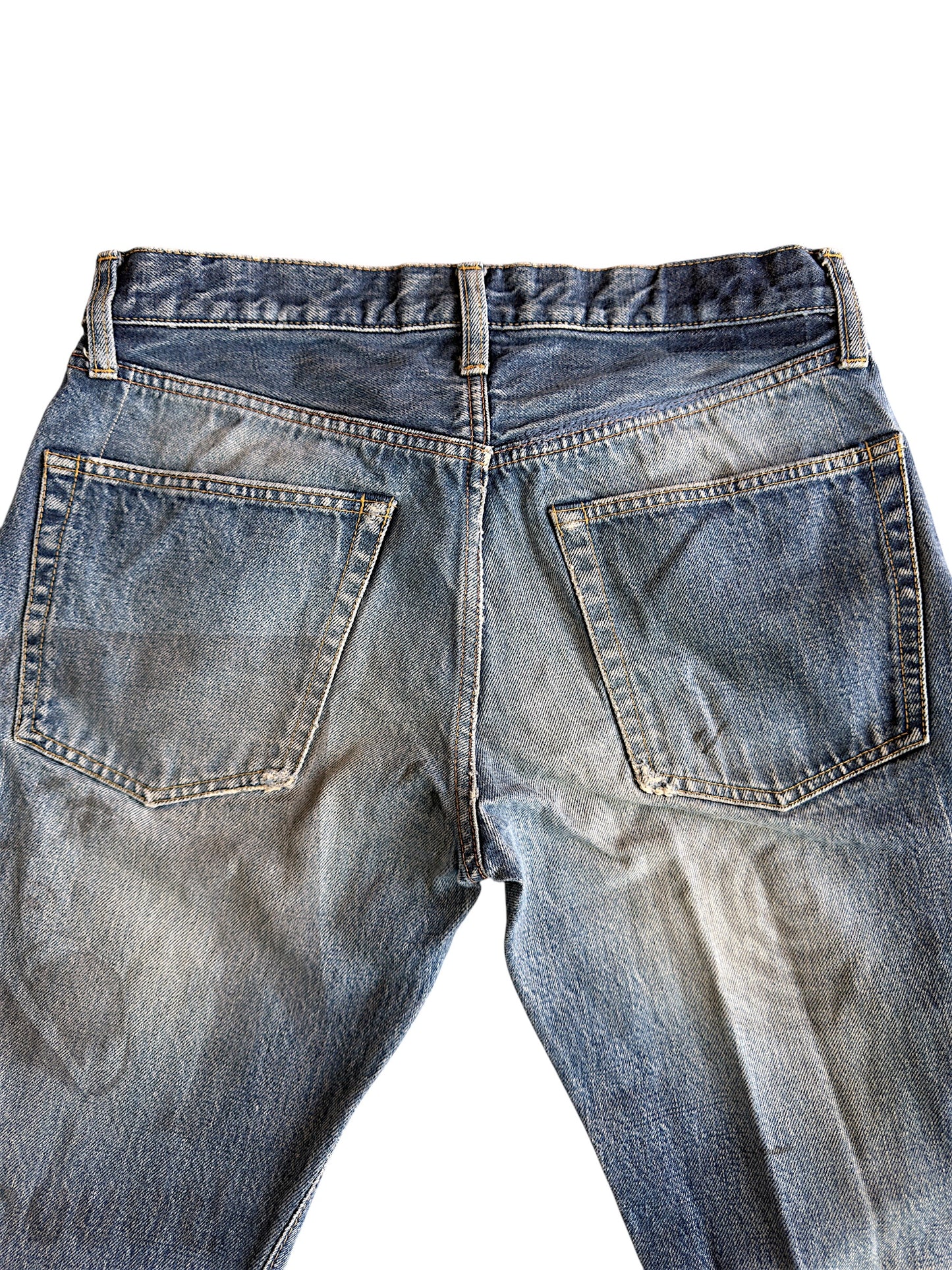 Undercover SS06 "T" Chuuut! Dirt Wash Stitches Raw Selvedge Denim Jeans