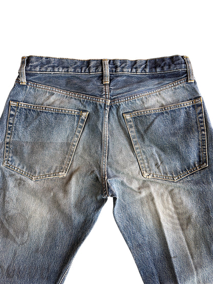 Undercover SS06 "T" Chuuut! Dirt Wash Stitches Raw Selvedge Denim Jeans