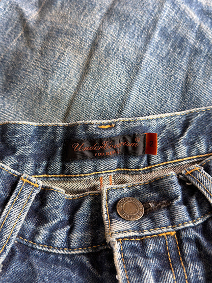 Undercover SS06 "T" Chuuut! Dirt Wash Stitches Raw Selvedge Denim Jeans