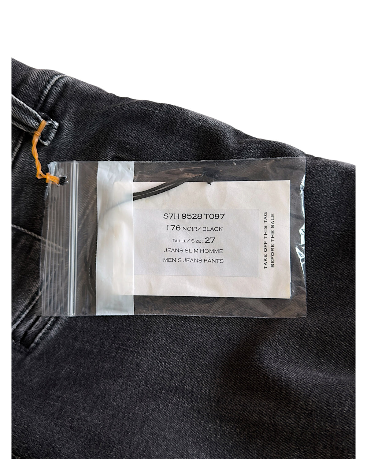Balmain SS17 Washed Black Distressed Biker Slim Stretch Denim Jeans