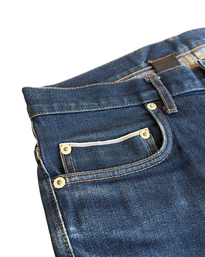 Dior Homme SS10 MIJ Raw Selvedge Indigo Blue Slim Denim Jeans