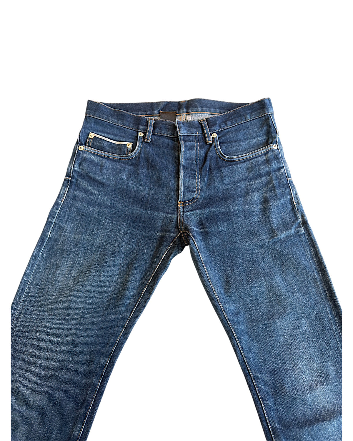 Dior Homme SS10 MIJ Raw Selvedge Indigo Blue Slim Denim Jeans