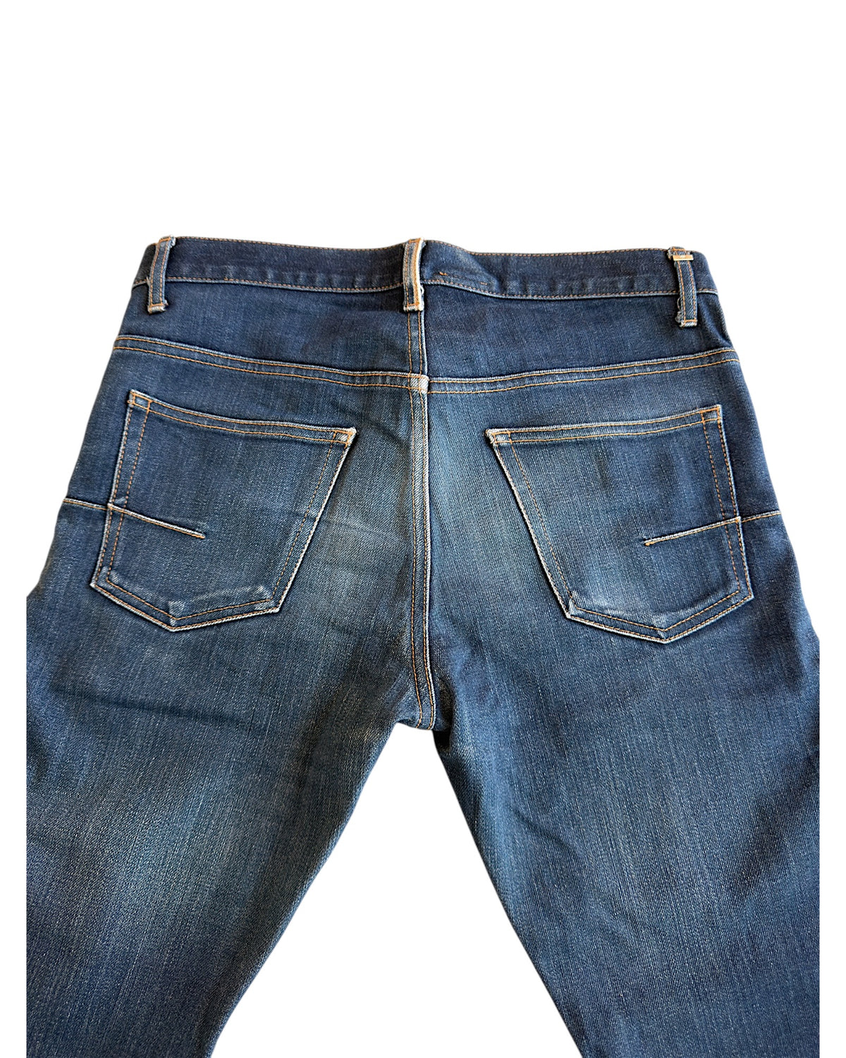 Dior Homme SS10 MIJ Raw Selvedge Indigo Blue Slim Denim Jeans