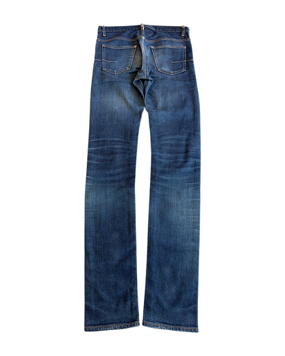 Dior Homme SS10 MIJ Raw Selvedge Indigo Blue Slim Denim Jeans
