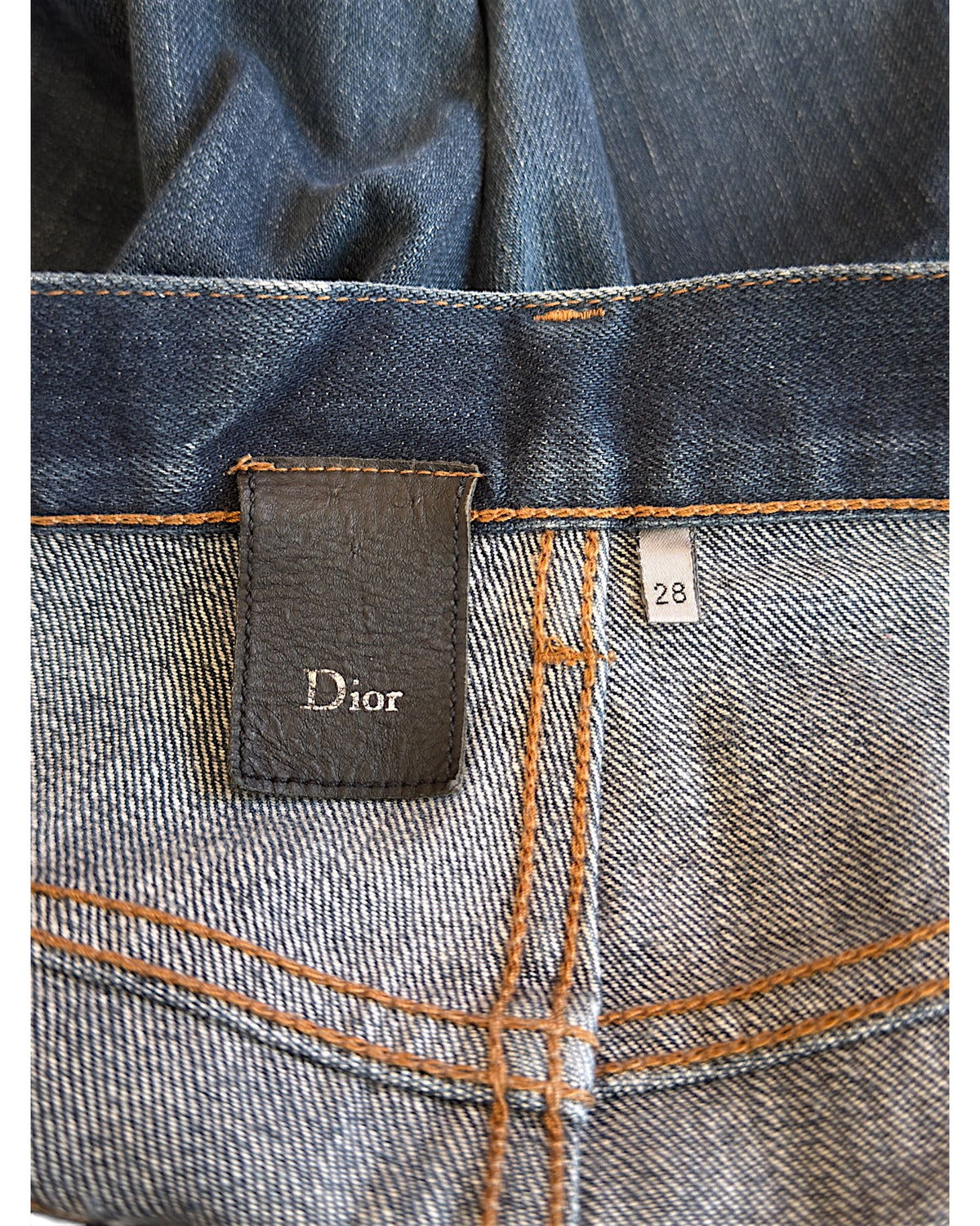 Dior Homme SS10 MIJ Raw Selvedge Indigo Blue Slim Denim Jeans