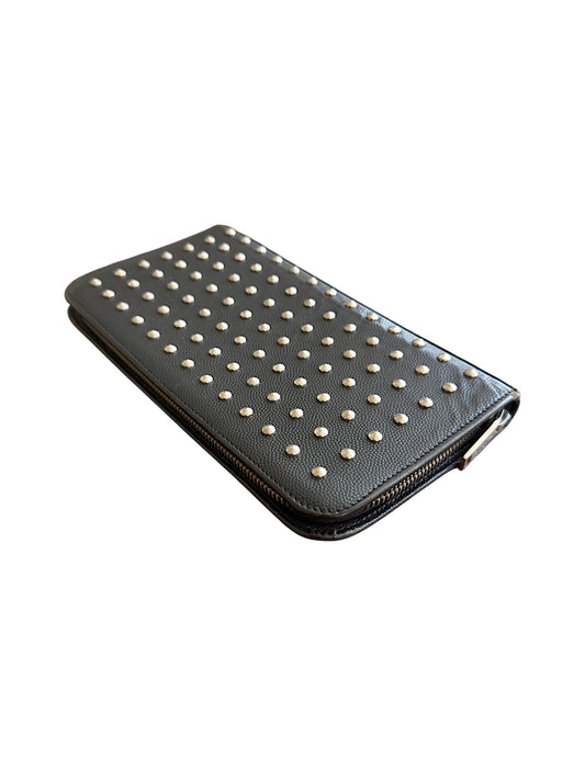 Saint Laurent FW14 Studded Spike Leather Long Wallet