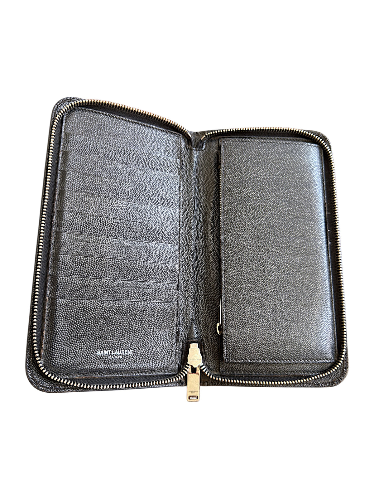 Saint Laurent FW14 Studded Spike Leather Long Wallet
