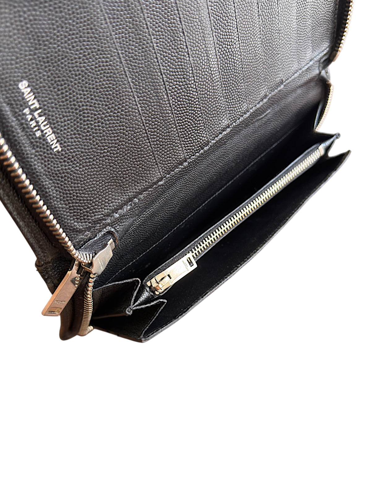 Saint Laurent FW14 Studded Spike Leather Long Wallet