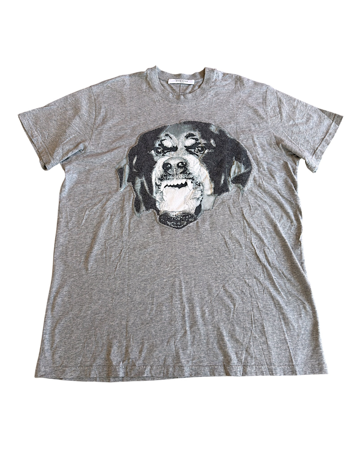 Givenchy Riccardo Tisci Wool Patch Rottweiler T-Shirt