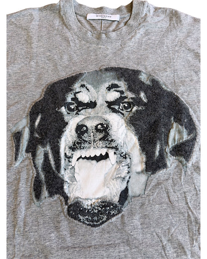 Givenchy Riccardo Tisci Wool Patch Rottweiler T-Shirt