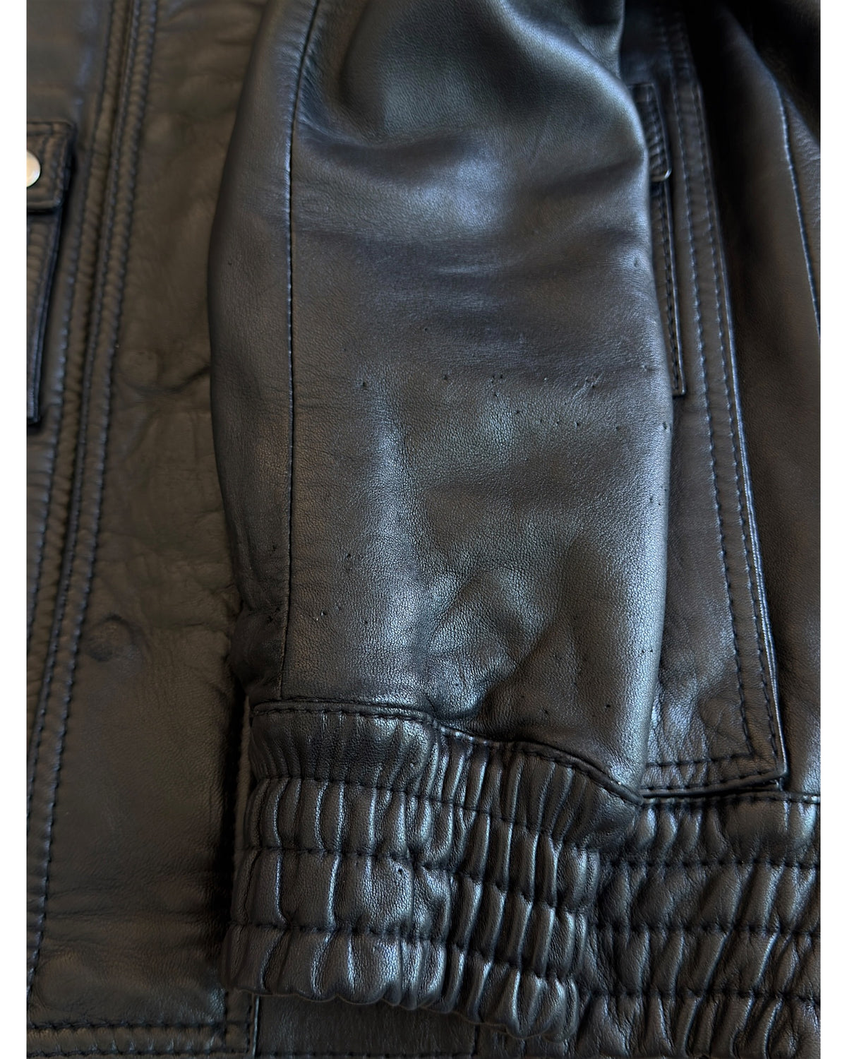 Dior Homme FW08 L-Shape Pocket Leather Bomber Jacket