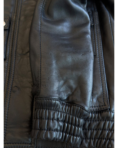Dior Homme FW08 L-Shape Pocket Leather Bomber Jacket