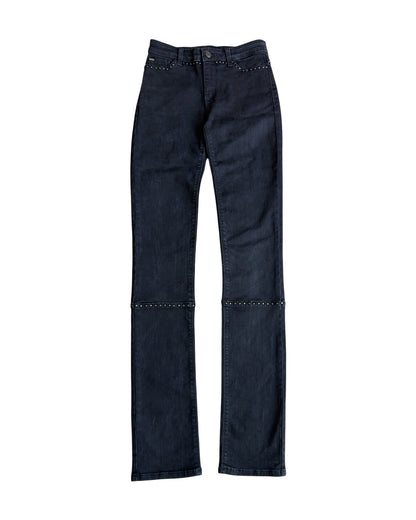 Armani Jeans Round Studded Skinny Stretch Denim
