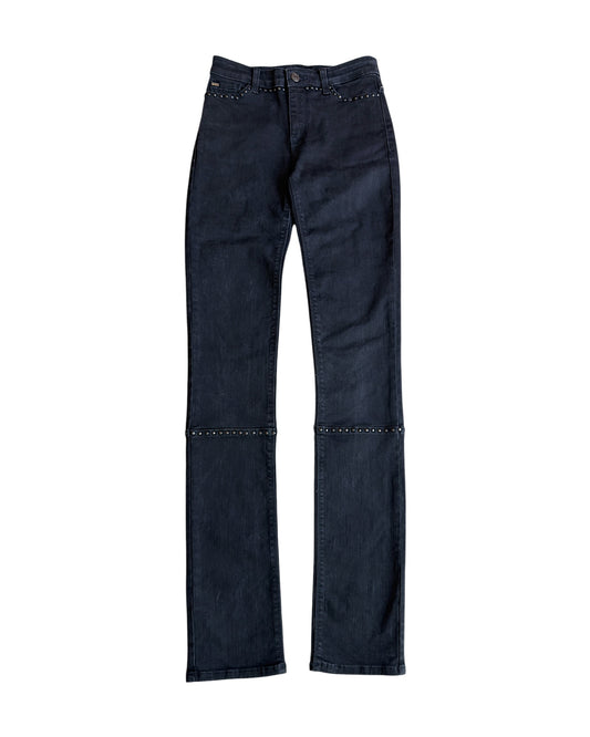Armani Jeans Round Studded Skinny Stretch Denim