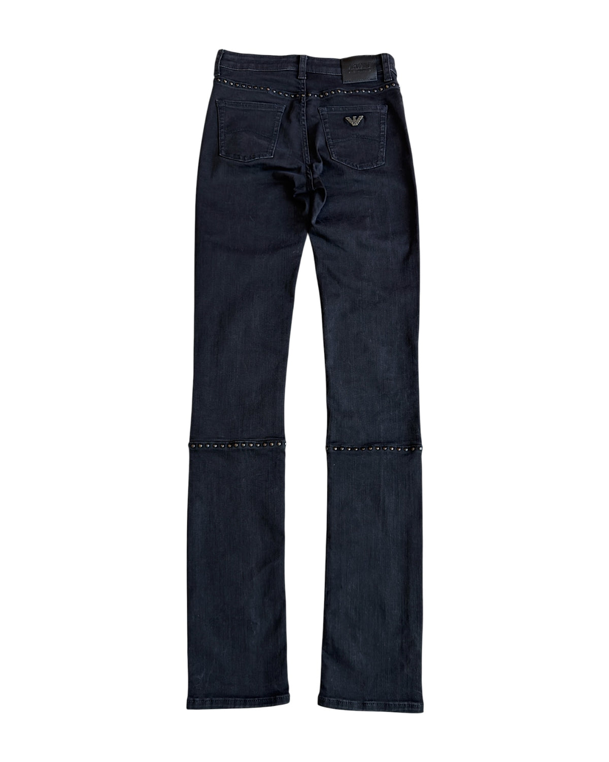 Armani Jeans Round Studded Skinny Stretch Denim