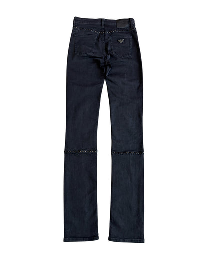Armani Jeans Round Studded Skinny Stretch Denim