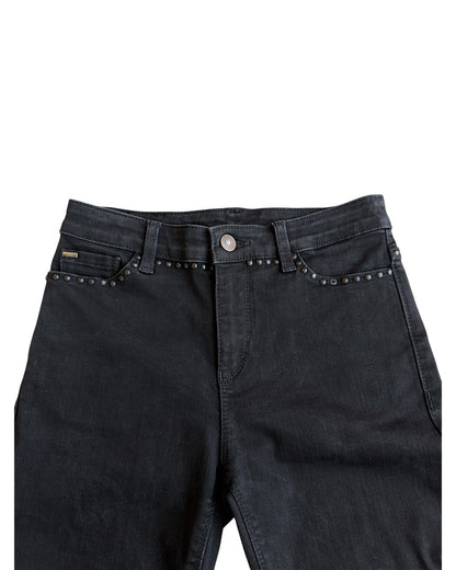 Armani Jeans Round Studded Skinny Stretch Denim
