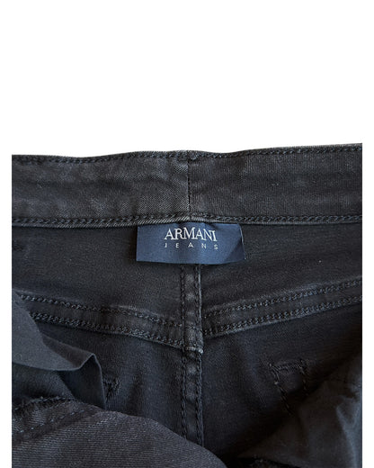 Armani Jeans Round Studded Skinny Stretch Denim