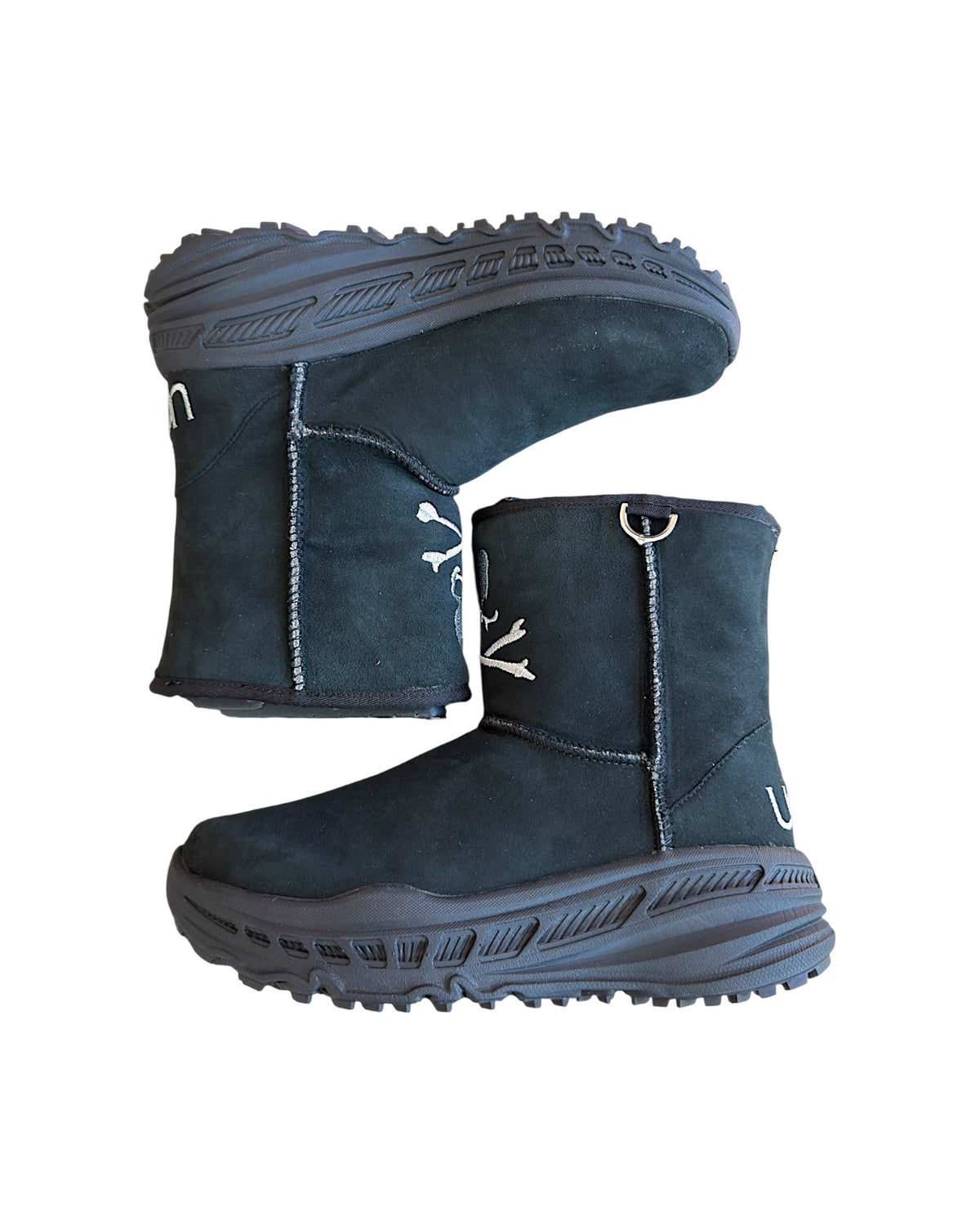 Mastermind World × Ugg Back Zip Skull Embroidered Shearling CA805 Boots
