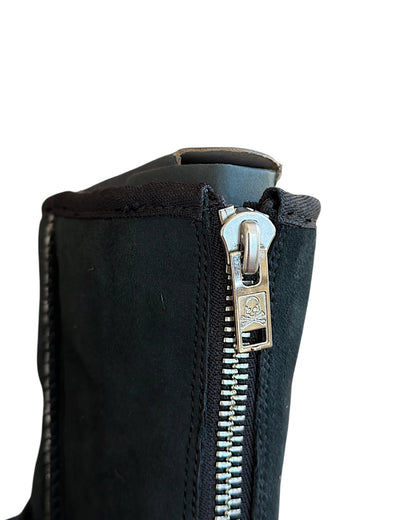 Mastermind World × Ugg Back Zip Skull Embroidered Shearling CA805 Boots