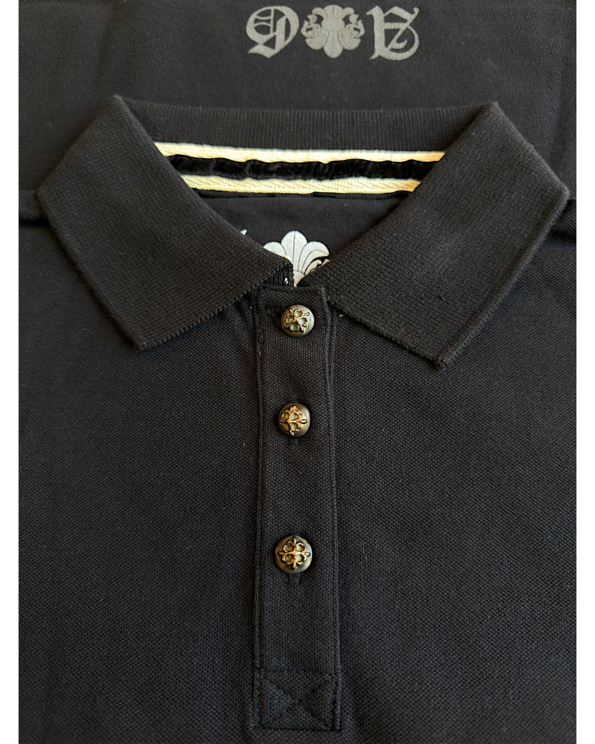 A&G Rock 925 Silver Buttons T-Bar Rock N' Roll Angels Polo Shirt