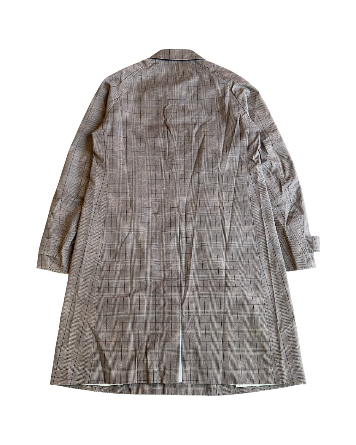 Number (N)ine SS07 "About A Boy" Music Notes Lined Checkered Trench Coat