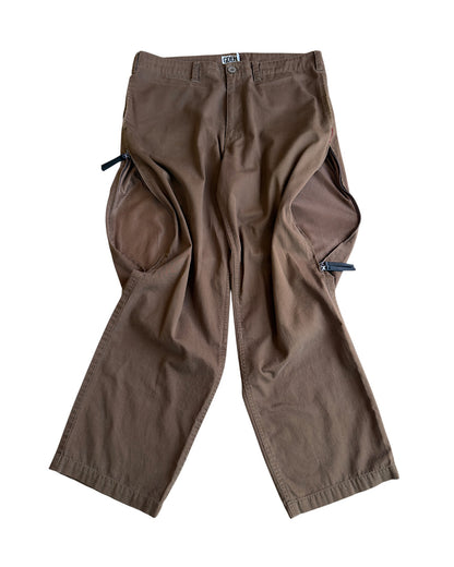 GOODENOUGH 2000s Zip Thigh Ventilation Pants