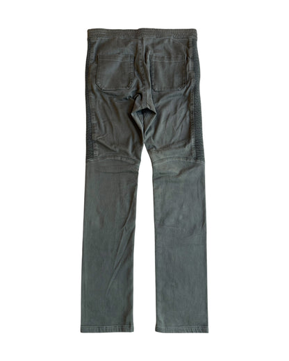 Balmain FW14 Slim Moto Biker Sweatpants