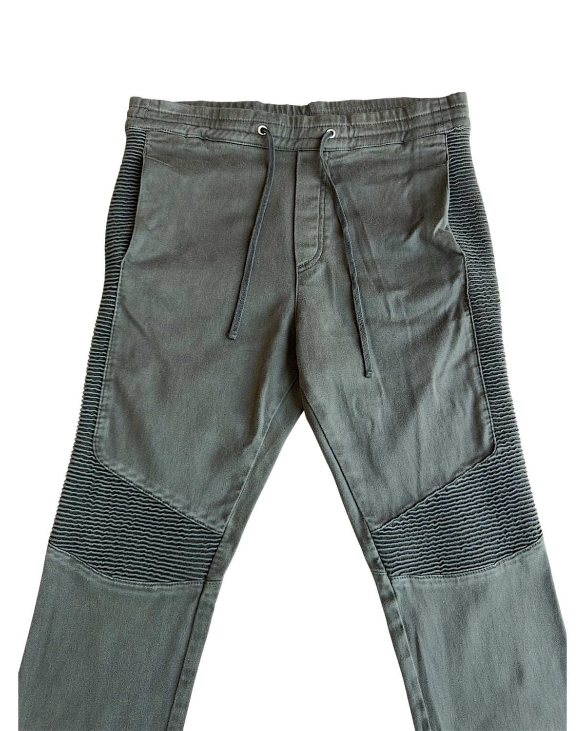 Balmain FW14 Slim Moto Biker Sweatpants