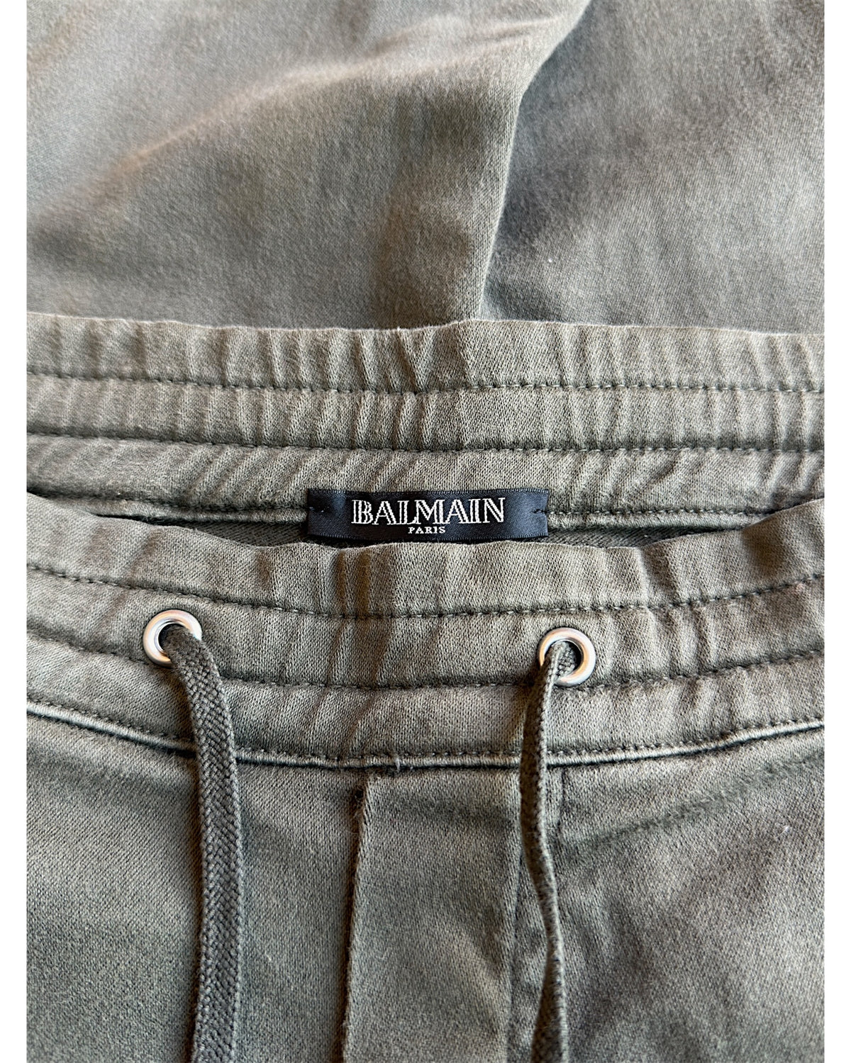 Balmain FW14 Slim Moto Biker Sweatpants