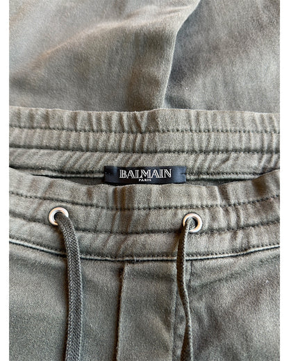 Balmain FW14 Slim Moto Biker Sweatpants