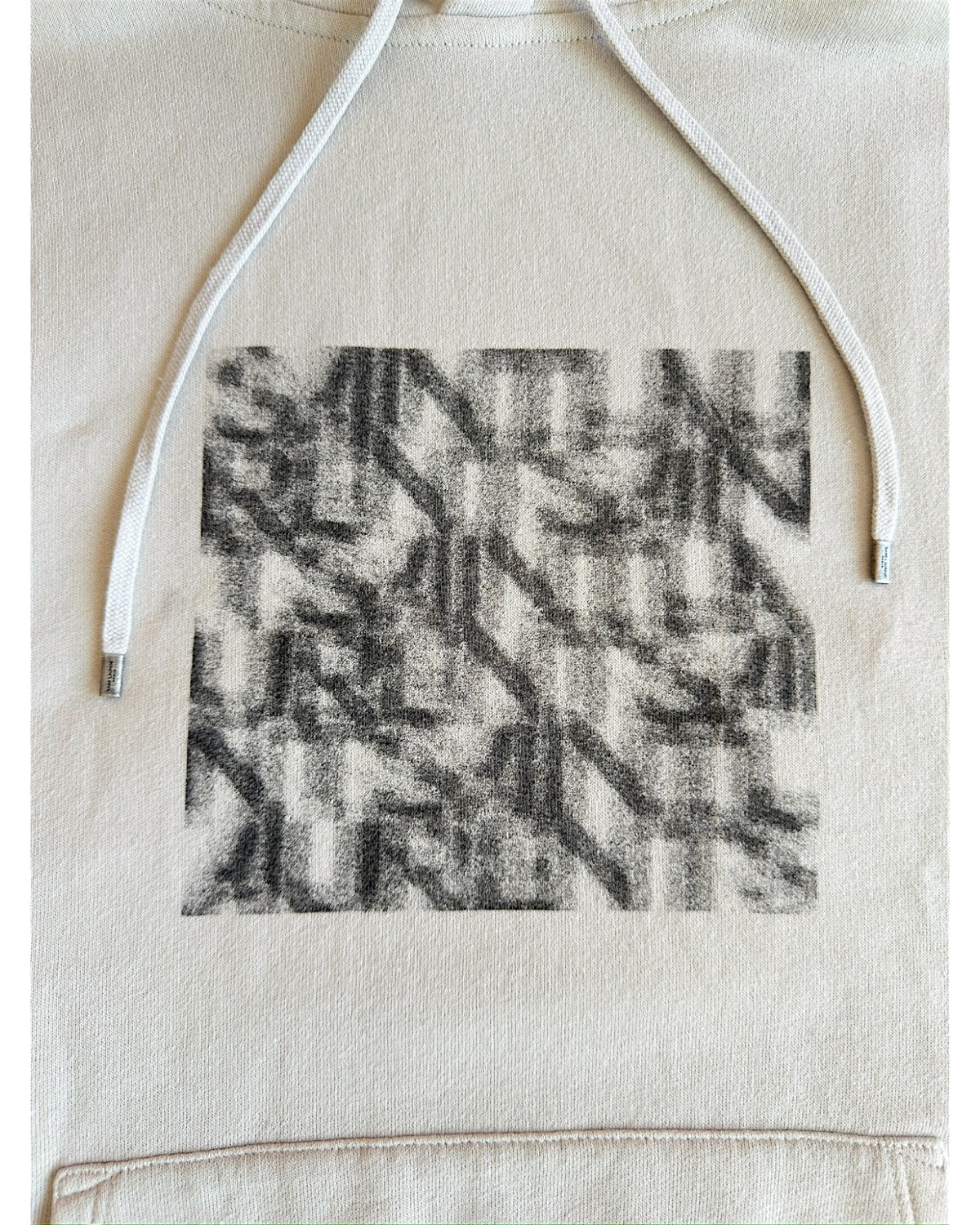 Saint Laurent FW21 Optical Illusion Box Logo Hoodie