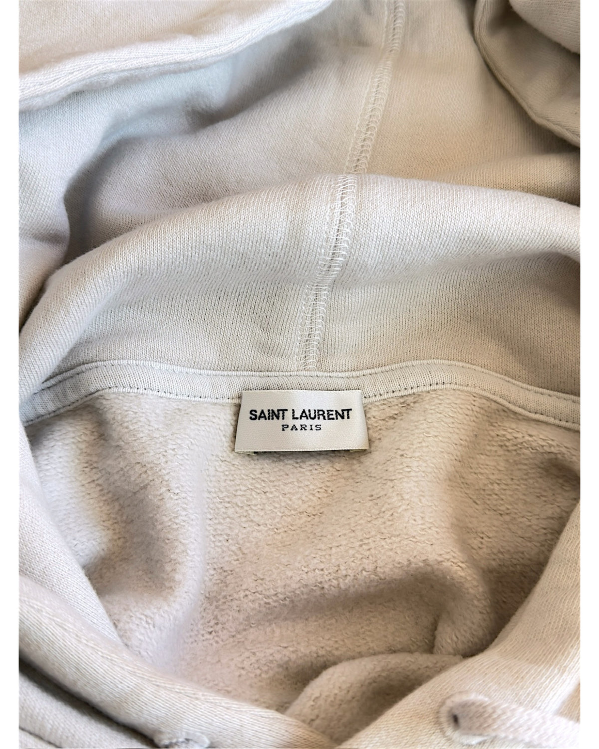 Saint Laurent FW21 Optical Illusion Box Logo Hoodie