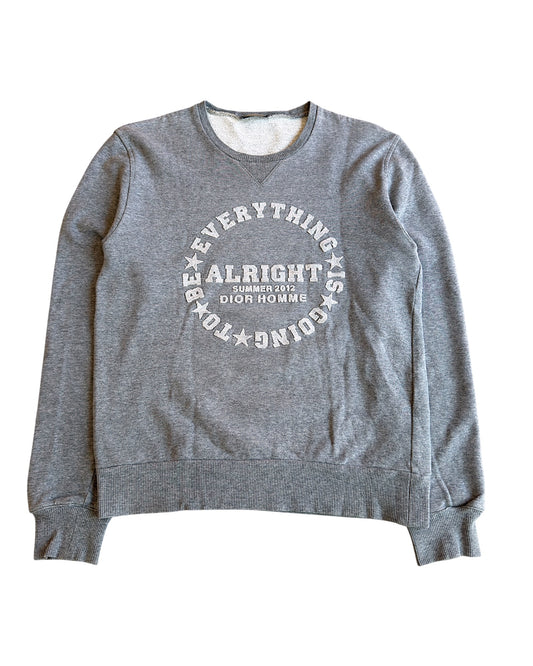 Dior Homme SS12 Everything Is Going To Be Alright Sweatshirt