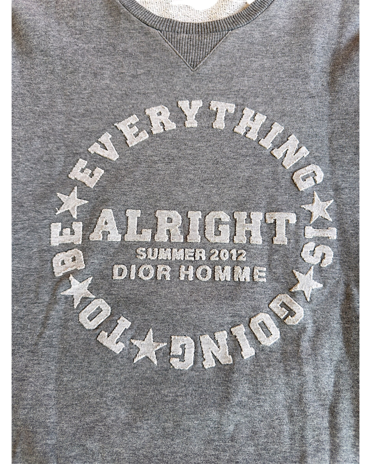 Dior Homme SS12 Everything Is Going To Be Alright Sweatshirt