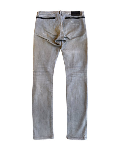 Undercover SS14 "Psychocandy" Full Wrap Zipper Distressed Denim Jeans