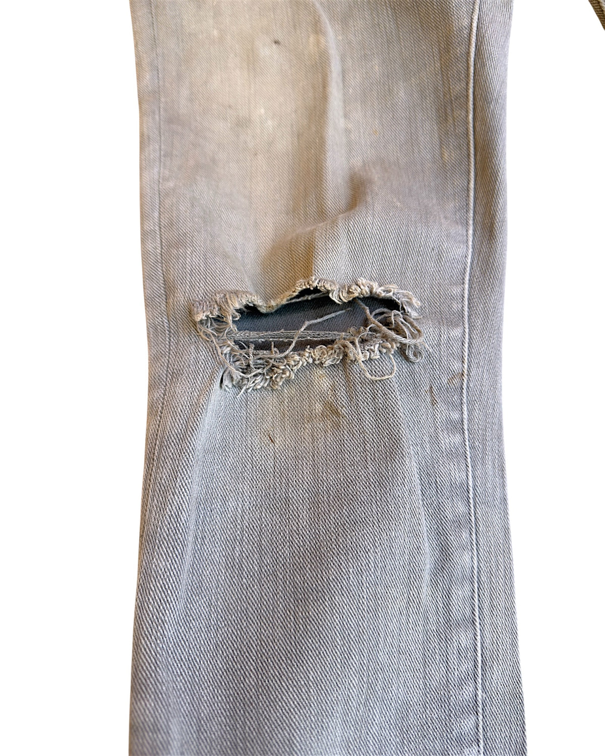 Undercover SS14 "Psychocandy" Full Wrap Zipper Distressed Denim Jeans
