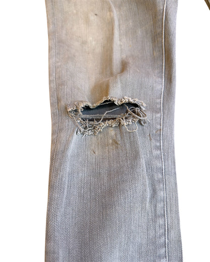 Undercover SS14 "Psychocandy" Full Wrap Zipper Distressed Denim Jeans