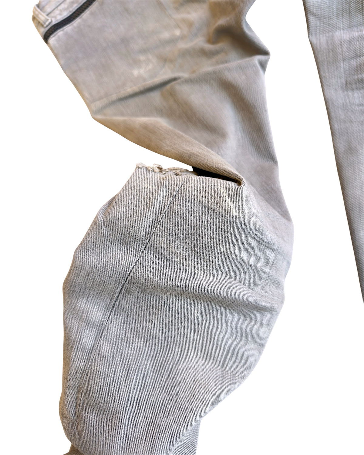 Undercover SS14 "Psychocandy" Full Wrap Zipper Distressed Denim Jeans