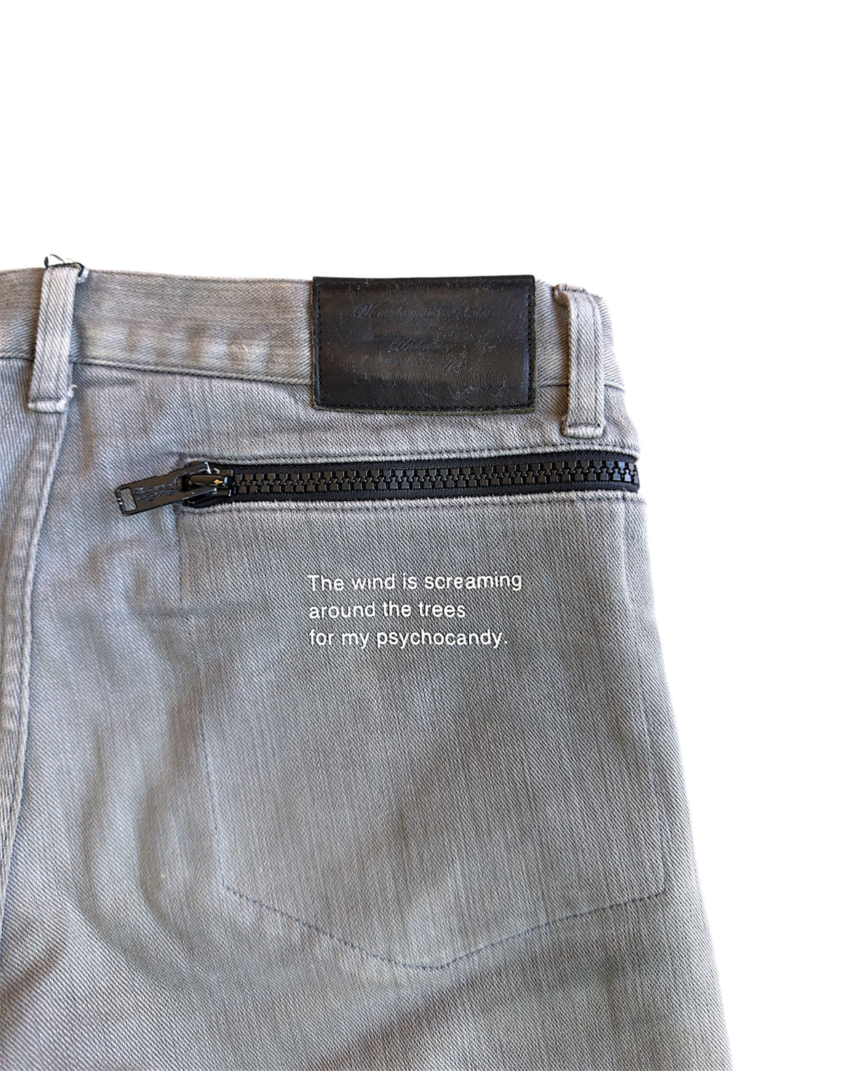 Undercover SS14 "Psychocandy" Full Wrap Zipper Distressed Denim Jeans