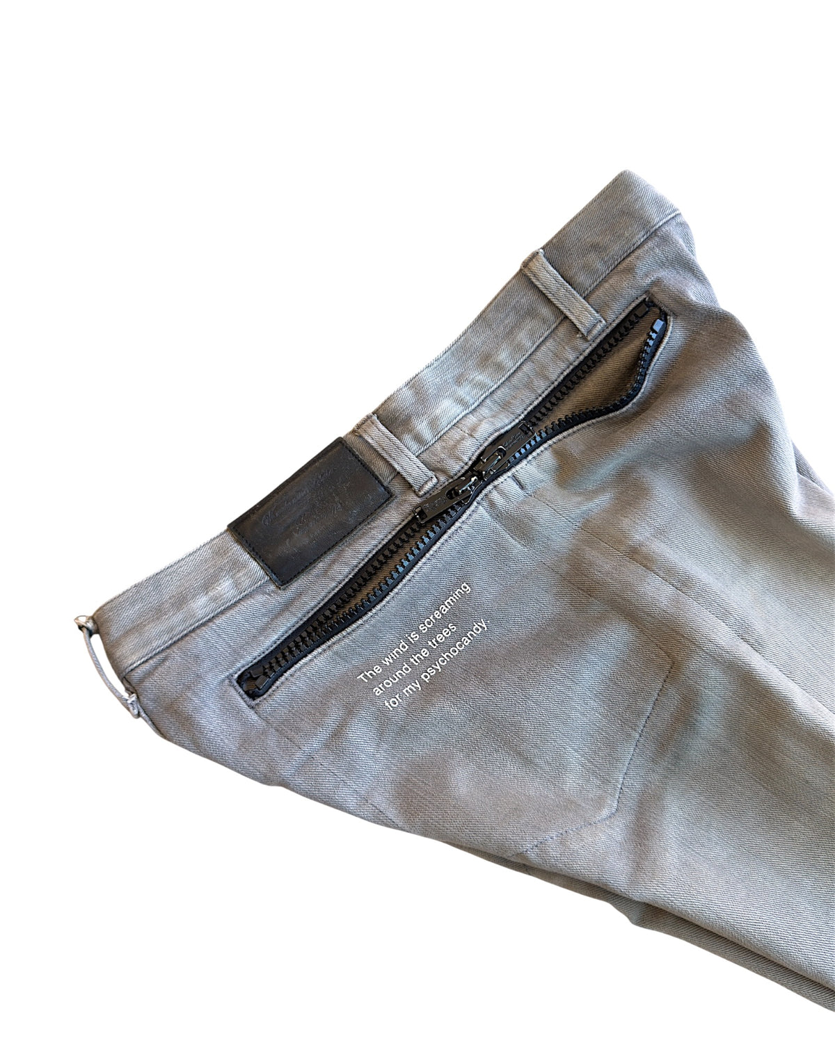 Undercover SS14 "Psychocandy" Full Wrap Zipper Distressed Denim Jeans