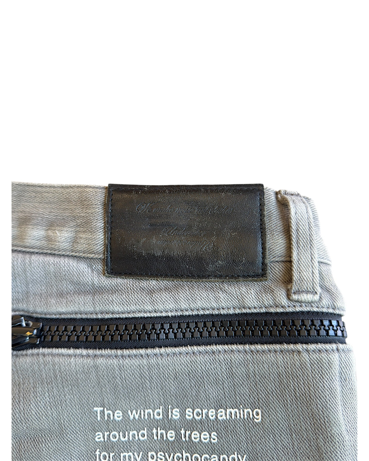 Undercover SS14 "Psychocandy" Full Wrap Zipper Distressed Denim Jeans