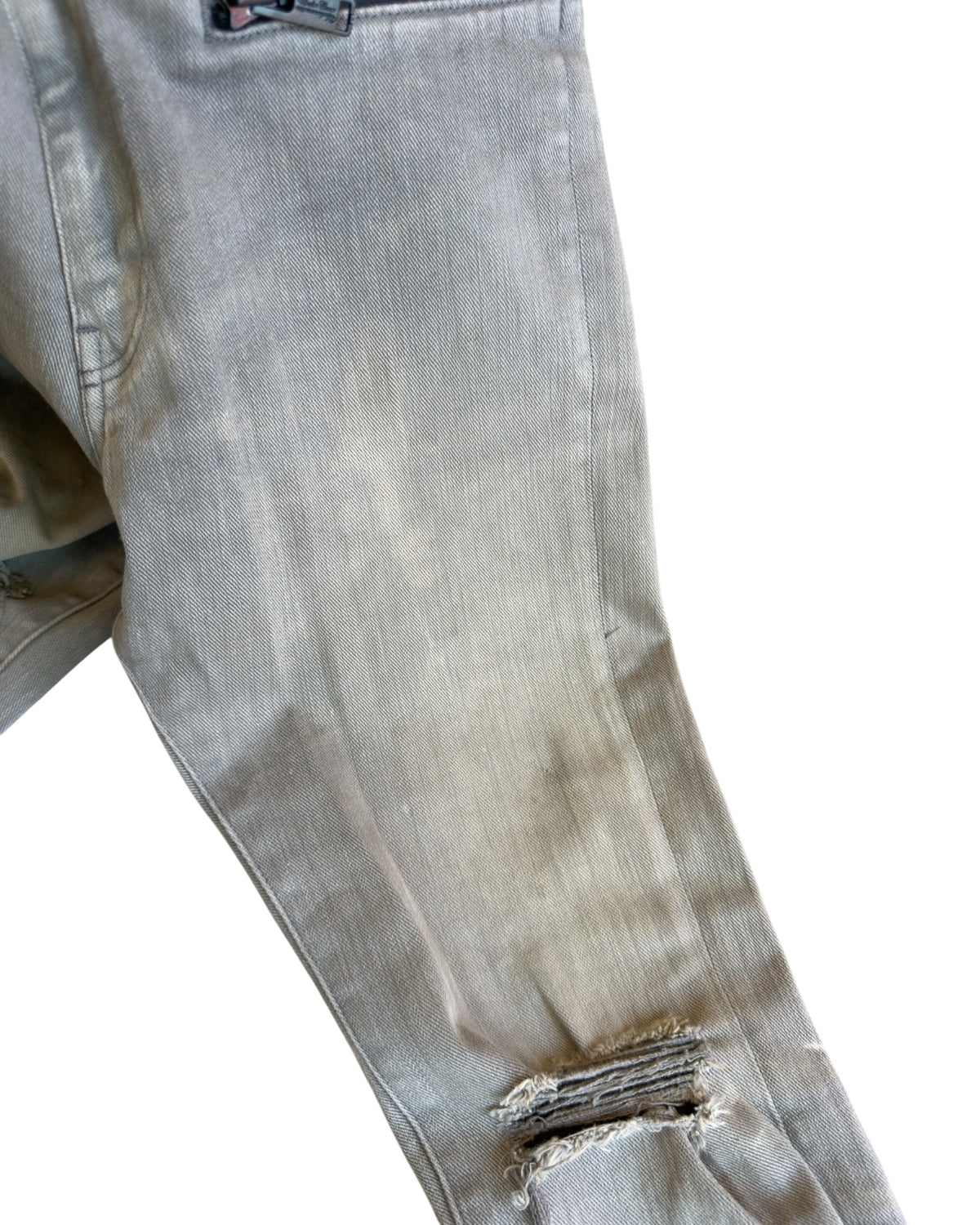 Undercover SS14 "Psychocandy" Full Wrap Zipper Distressed Denim Jeans