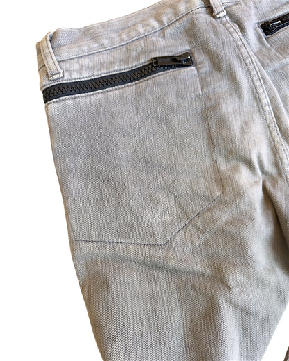 Undercover SS14 "Psychocandy" Full Wrap Zipper Distressed Denim Jeans