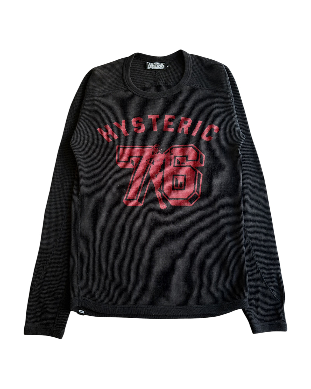 Hysteric Glamour 76 Show Girl Thermal Raglan Long Sleeve Shirt